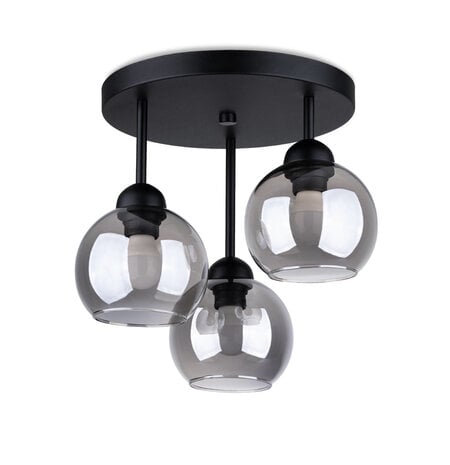 Sollux Deckenleuchte Alino 3-Licht Ø 30 cm schwarz Sollux Deckenleuchte Alino 3-Licht Ø 30 cm schwarz