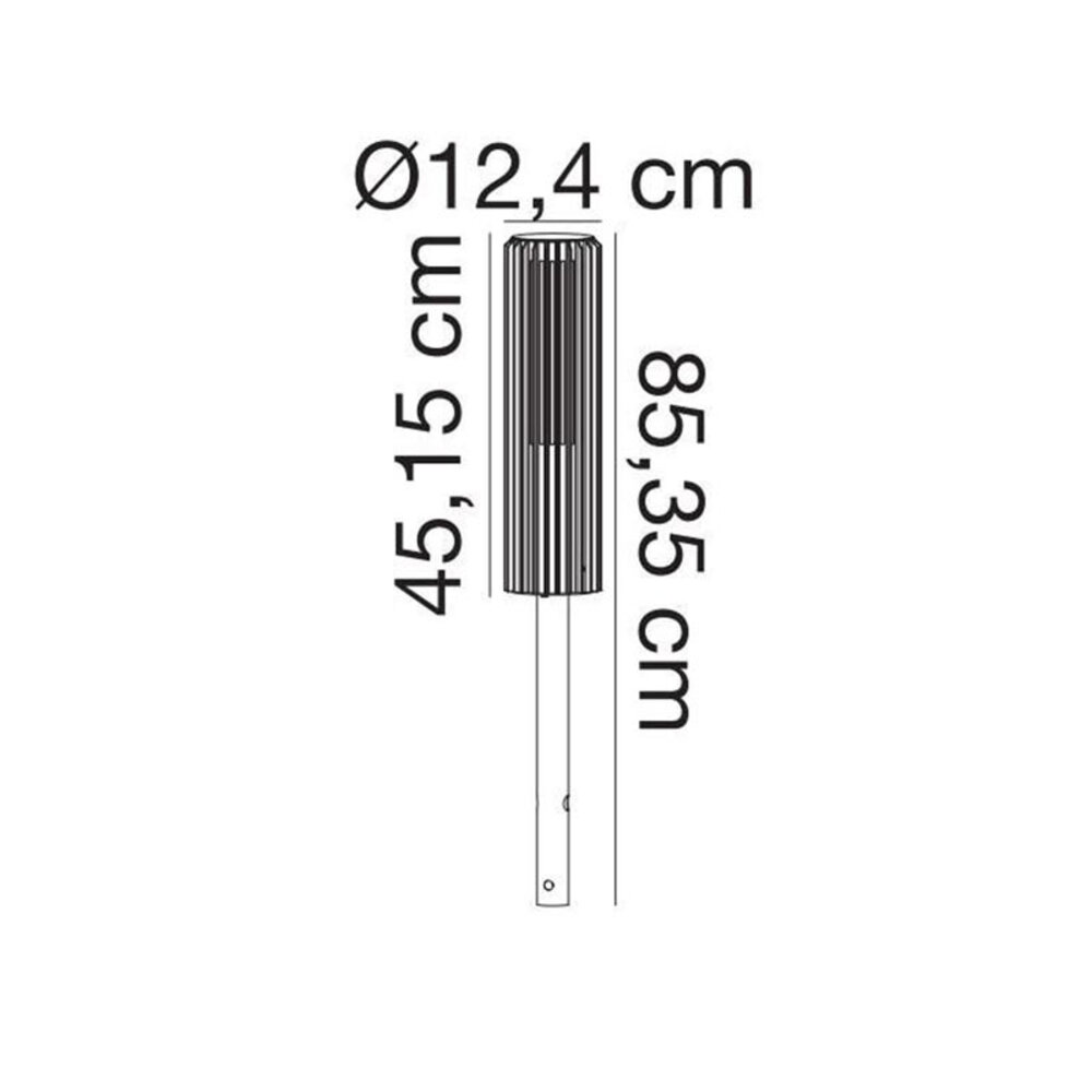 Nordlux Außenleuchte Aludra Mast H 45 cm Aluminium