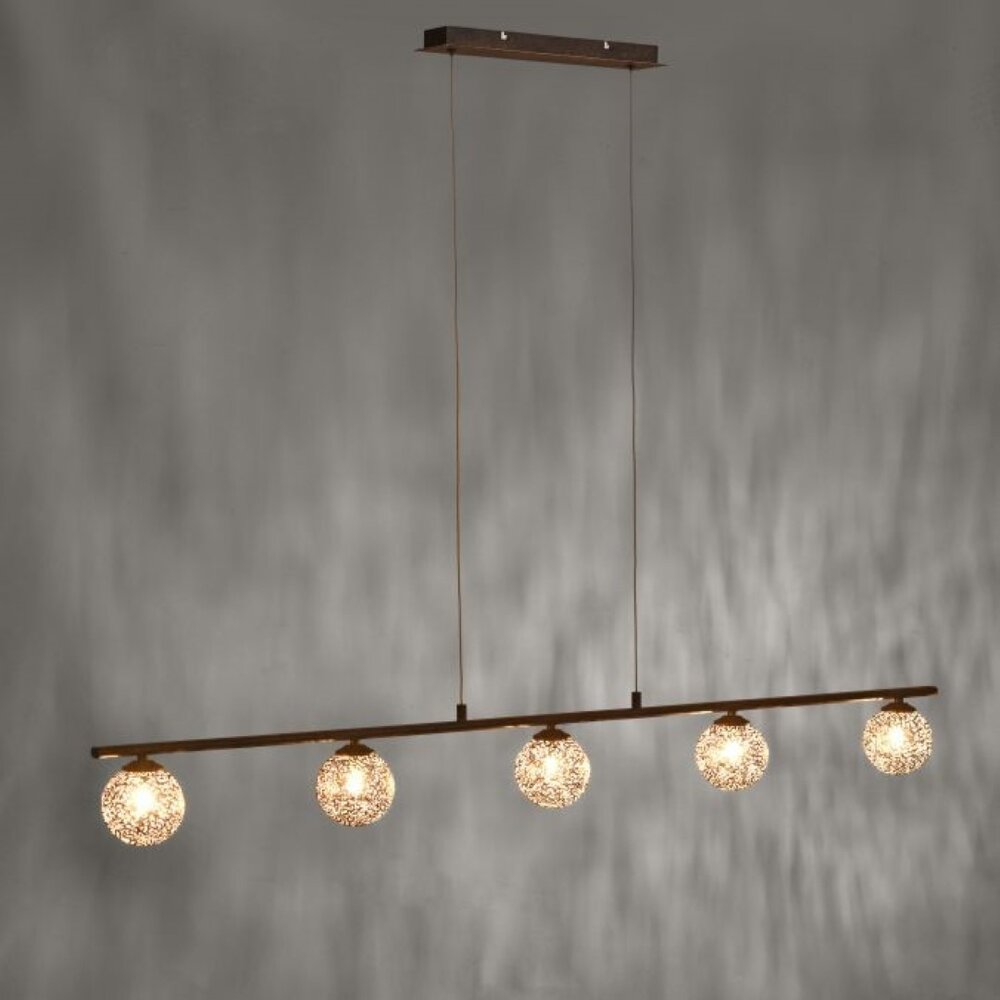 Paul Neuhaus Hängeleuchte Greta 5 Licht L 132 cm braun Paul Neuhaus Hängeleuchte Greta 5 Licht L 132 cm braun