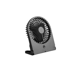 Trio Leuchten Tischventilator Breezy H 23 cm wiederaufladbar schwarz