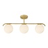 Deckenleuchte Grant 3 Licht L 70 cm matt gold Deckenleuchte Grant 3 Licht L 70 cm matt gold