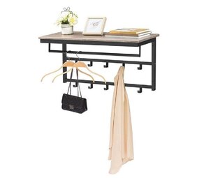 Ylumen Kleiderständer Wesly B 80 cm H 42 cm Grau Schwarz Ylumen Kleiderständer Wesly B 80 cm H 42 cm Grau Schwarz