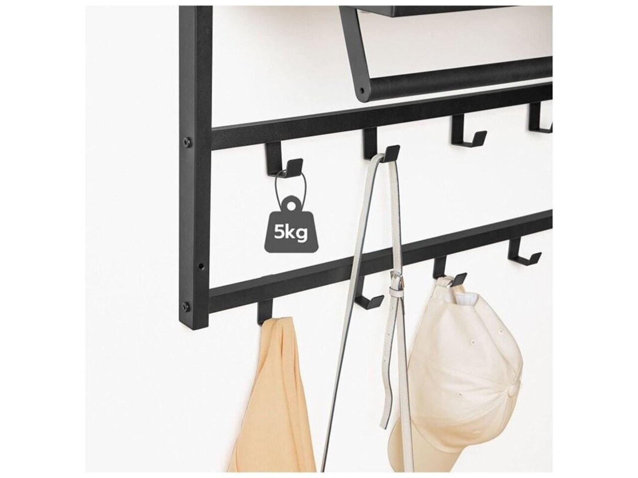Ylumen Kleiderständer Wesly B 80 cm H 42 cm Grau Schwarz Ylumen Kleiderständer Wesly B 80 cm H 42 cm Grau Schwarz