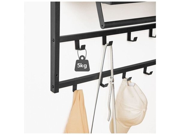 Ylumen Kleiderständer Wesly B 80 cm H 42 cm Grau Schwarz Ylumen Kleiderständer Wesly B 80 cm H 42 cm Grau Schwarz