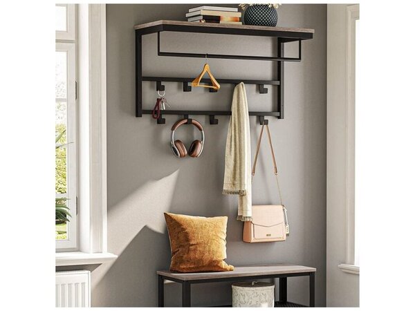 Ylumen Kleiderständer Wesly B 80 cm H 42 cm Grau Schwarz Ylumen Kleiderständer Wesly B 80 cm H 42 cm Grau Schwarz