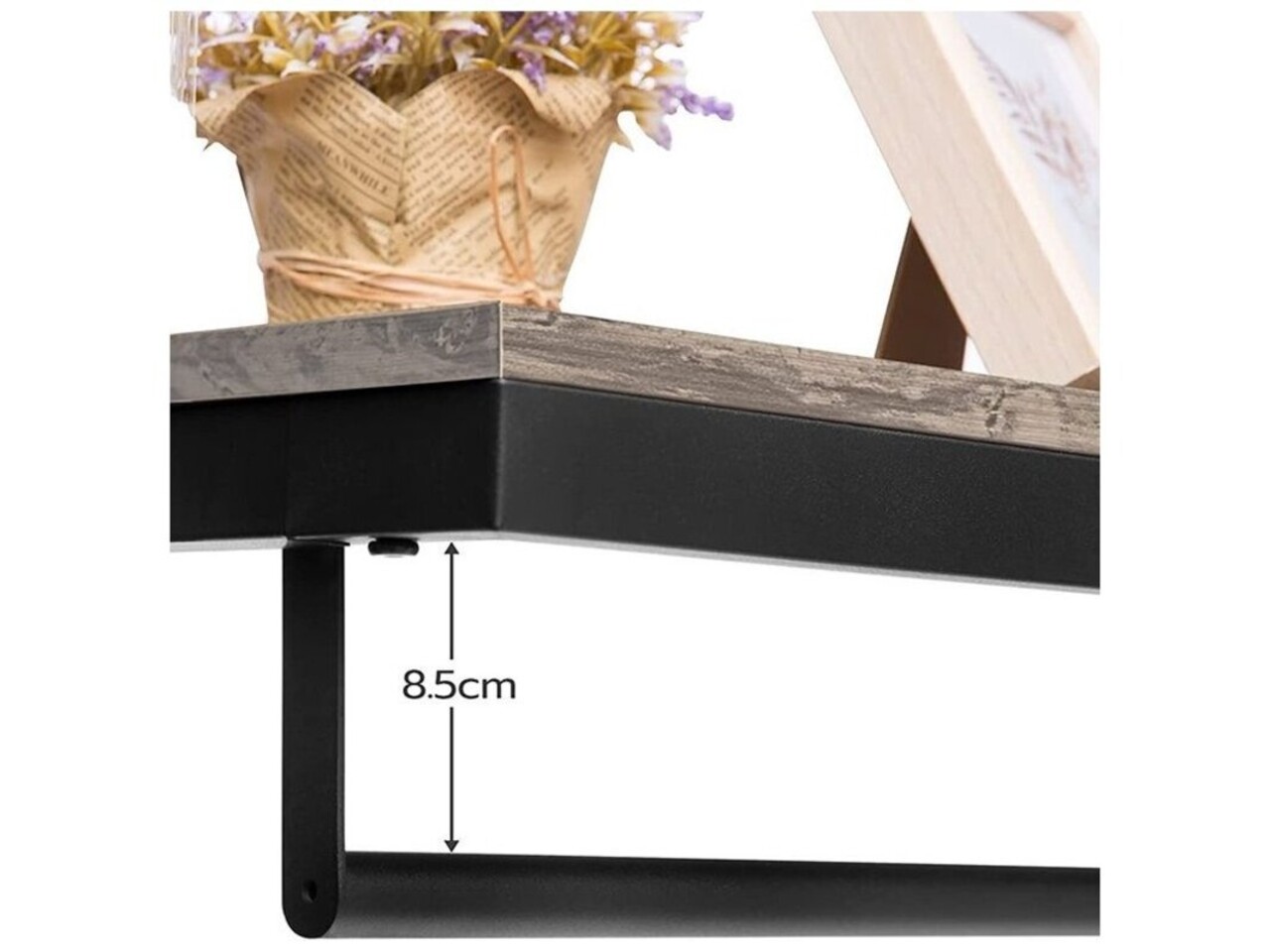 Ylumen Kleiderständer Wesly B 80 cm H 42 cm Grau Schwarz Ylumen Kleiderständer Wesly B 80 cm H 42 cm Grau Schwarz