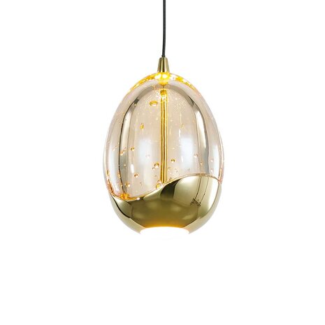 Highlight Hängeleuchte Golden Egg 1 Licht bernstein-schwarz Highlight Hängeleuchte Golden Egg 1 Licht bernstein-schwarz