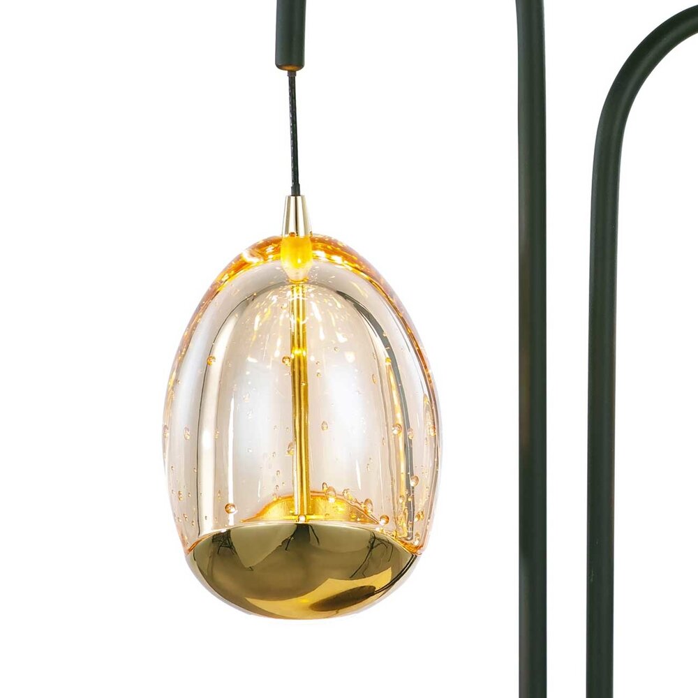 Highlight Tischlampe Golden Egg 2 Lichter H 48 cm Bernstein-schwarz Highlight Tischlampe Golden Egg 2 Lichter H 48 cm Bernstein-schwarz