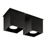 Sollux Deckenleuchte Quad 2-Licht schwarz Sollux Deckenleuchte Quad 2-Licht schwarz