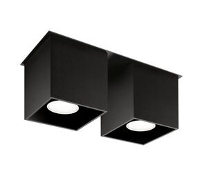 Sollux Deckenleuchte Quad 2-Licht schwarz Sollux Deckenleuchte Quad 2-Licht schwarz
