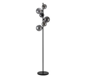 Freelight Stehleuchte Calcio 6 Leuchten H 170 cm exkl. 6x G9 LED Rauchglas schwarz Freelight Stehleuchte Calcio 6 Leuchten H 170 cm exkl. 6x G9 LED Rauchglas schwarz