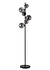 Stehleuchte Calcio 6 Leuchten H 170 cm exkl. 6x G9 LED Rauchglas schwarz Stehleuchte Calcio 6 Leuchten H 170 cm exkl. 6x G9 LED Rauchglas schwarz