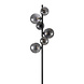 Freelight Stehleuchte Calcio 6 Leuchten H 170 cm exkl. 6x G9 LED Rauchglas schwarz Freelight Stehleuchte Calcio 6 Leuchten H 170 cm exkl. 6x G9 LED Rauchglas schwarz