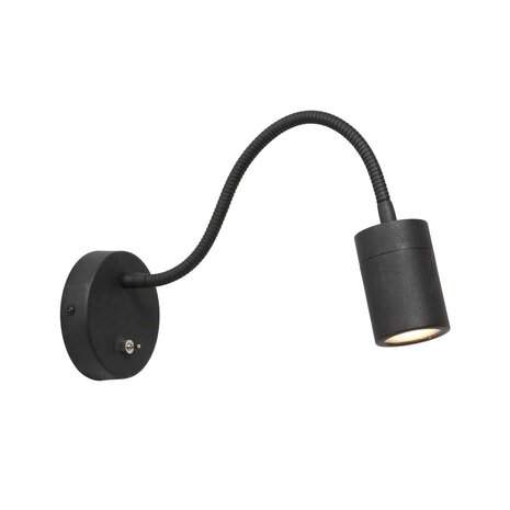 Steinhauer Wandleuchte Upround inkl. GU10 LED schwarz Steinhauer Wandleuchte Upround inkl. GU10 LED schwarz