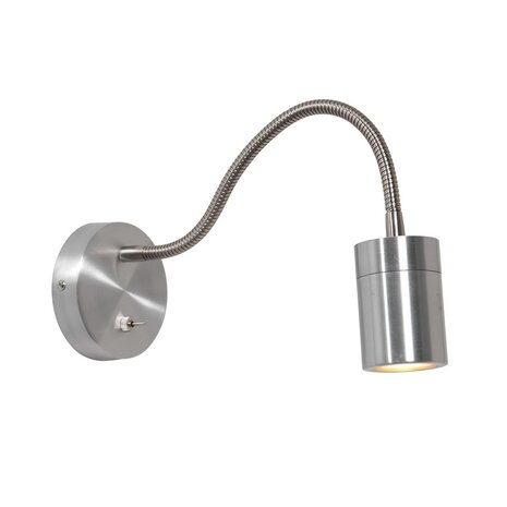 Steinhauer Wandleuchte Upround inkl. GU10 LED mattchrom Steinhauer Wandleuchte Upround inkl. GU10 LED mattchrom