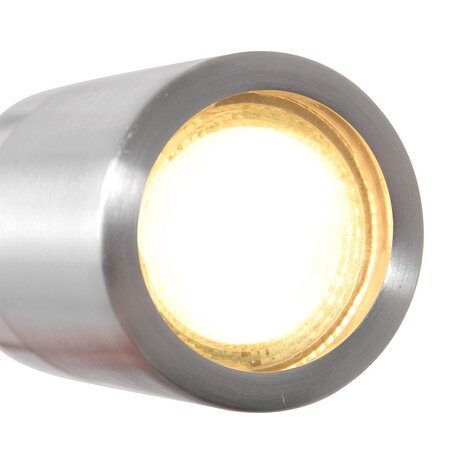 Mexlite Wandleuchte Upround inkl. GU10 LED mattchrom Mexlite Wandleuchte Upround inkl. GU10 LED mattchrom