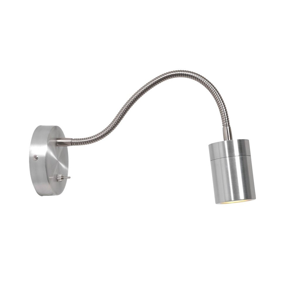 Steinhauer Wandleuchte Upround inkl. GU10 LED mattchrom Steinhauer Wandleuchte Upround inkl. GU10 LED mattchrom