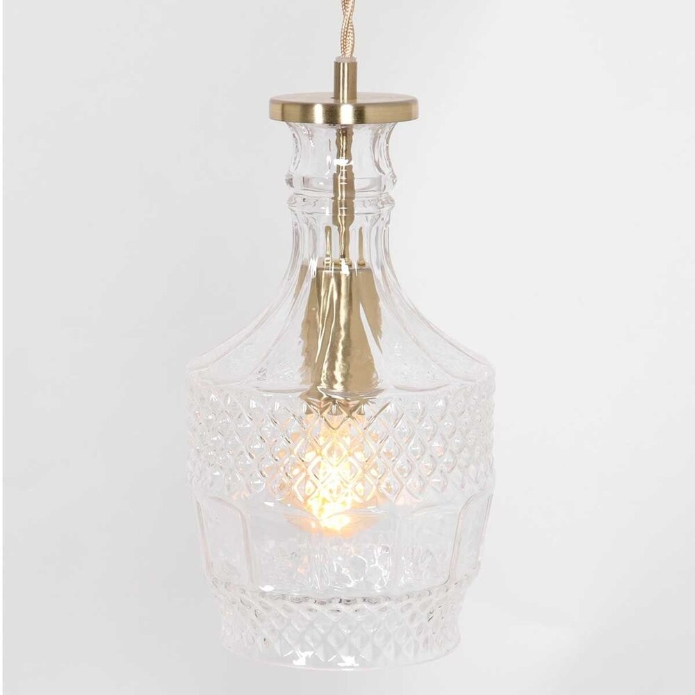 Mexlite Hängeleuchte Grazio Glas Ø 12.5 cm Matt Gold Mexlite Hängeleuchte Grazio Glas Ø 12.5 cm Matt Gold