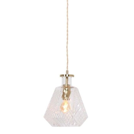 Mexlite Hängeleuchte Grazio Glas Ø 18 cm matt gold Mexlite Hängeleuchte Grazio Glas Ø 18 cm matt gold