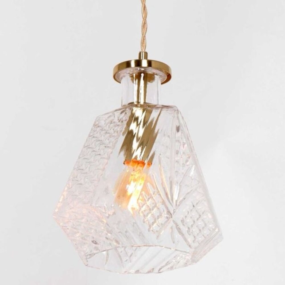 Mexlite Hängeleuchte Grazio Glas Ø 18 cm matt gold Mexlite Hängeleuchte Grazio Glas Ø 18 cm matt gold