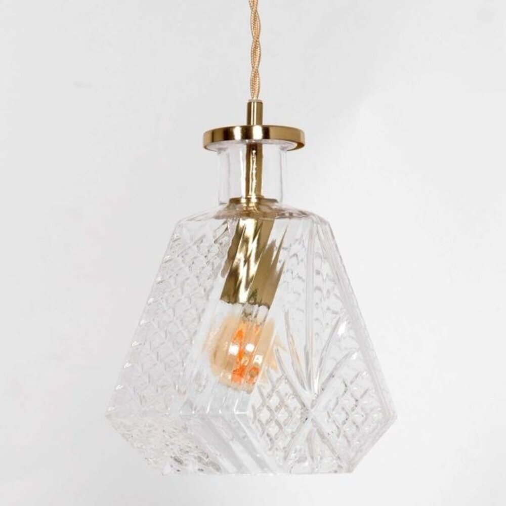 Mexlite Hängeleuchte Grazio Glas Ø 18 cm matt gold Mexlite Hängeleuchte Grazio Glas Ø 18 cm matt gold
