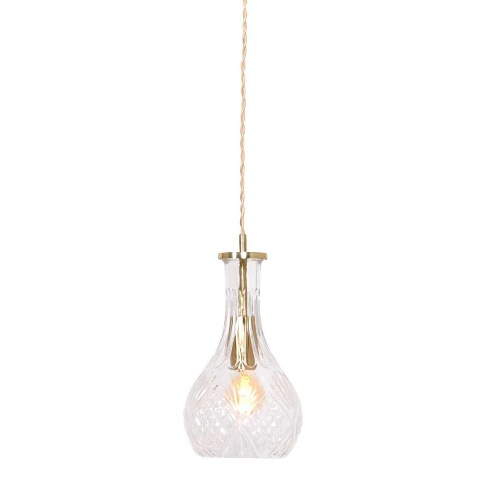 Mexlite Hängeleuchte Grazio Glas Ø 14 cm matt gold Mexlite Hängeleuchte Grazio Glas Ø 14 cm matt gold