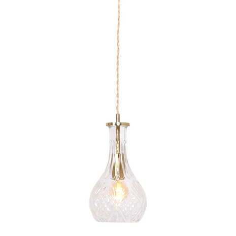 Mexlite Hängeleuchte Grazio Glas Ø 14 cm matt gold Mexlite Hängeleuchte Grazio Glas Ø 14 cm matt gold