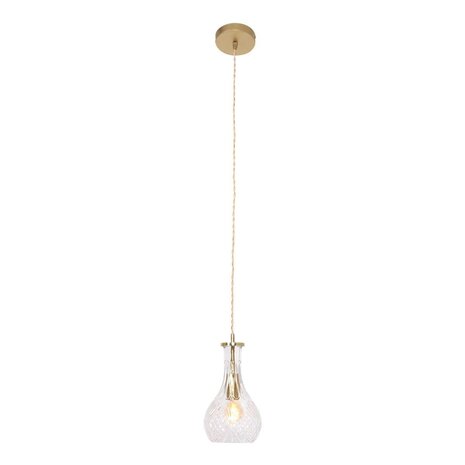 Mexlite Hängeleuchte Grazio Glas Ø 14 cm matt gold Mexlite Hängeleuchte Grazio Glas Ø 14 cm matt gold