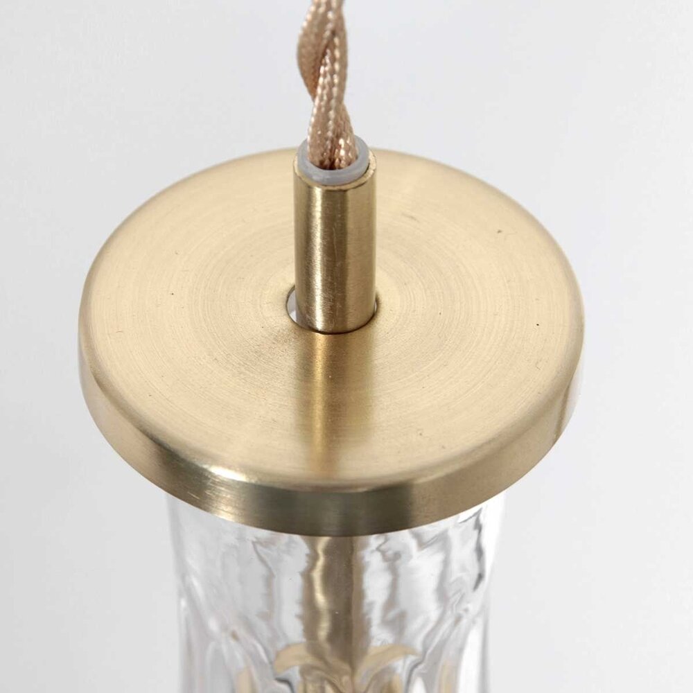 Mexlite Hängeleuchte Grazio Glas Ø 14 cm matt gold Mexlite Hängeleuchte Grazio Glas Ø 14 cm matt gold