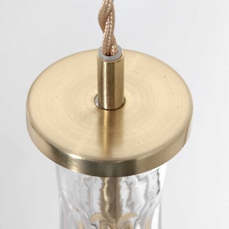Mexlite Hängeleuchte Grazio Glas Ø 14 cm matt gold Mexlite Hängeleuchte Grazio Glas Ø 14 cm matt gold
