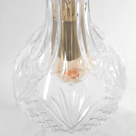 Mexlite Hängeleuchte Grazio Glas Ø 14 cm matt gold Mexlite Hängeleuchte Grazio Glas Ø 14 cm matt gold