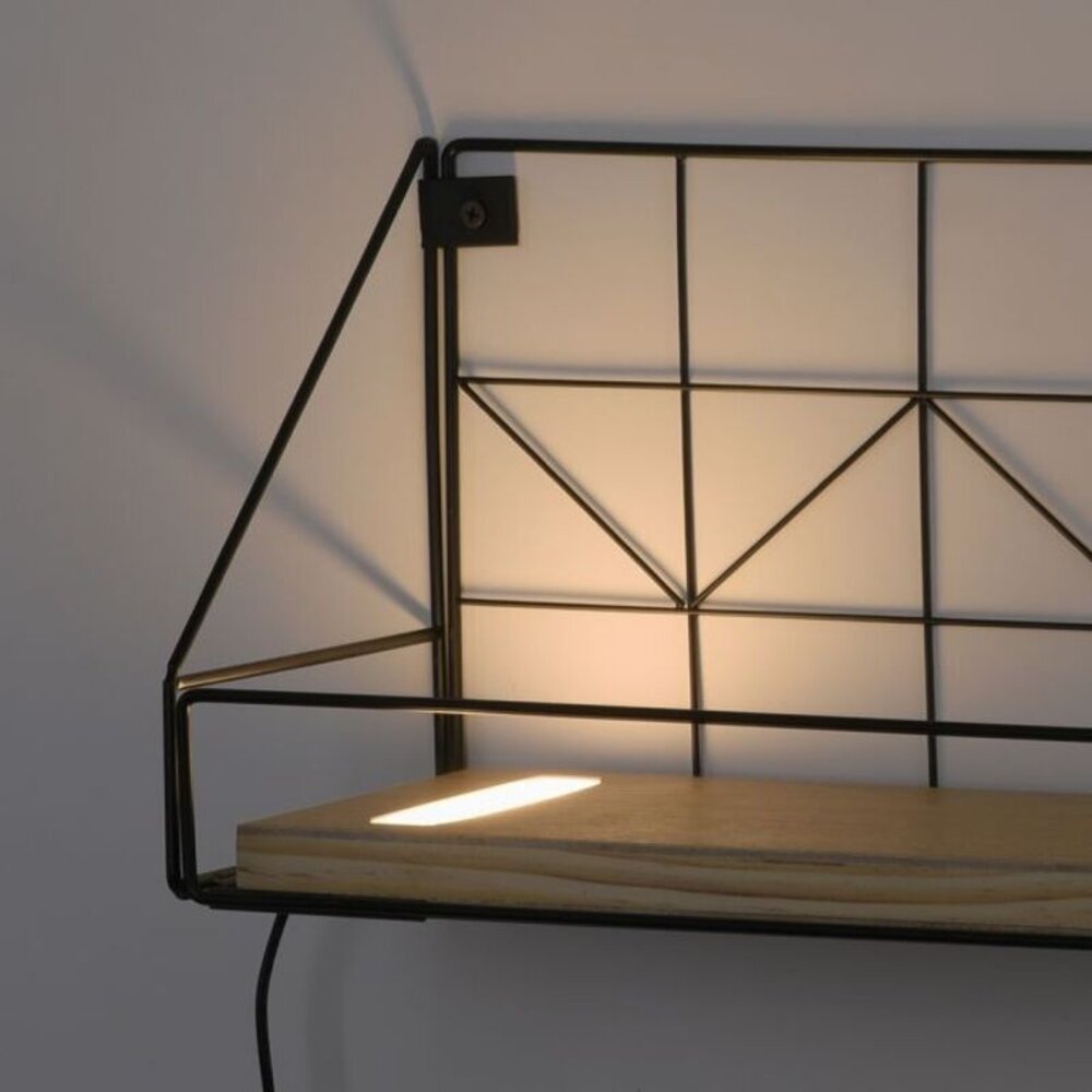Paul Neuhaus Wandleuchte LED Regal L 45 cm braun schwarz Paul Neuhaus Wandleuchte LED Regal L 45 cm braun schwarz