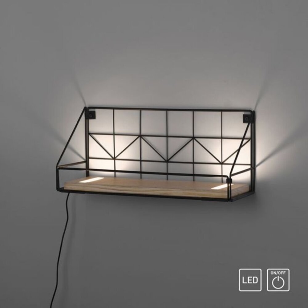 Paul Neuhaus Wandleuchte LED Regal L 45 cm braun schwarz Paul Neuhaus Wandleuchte LED Regal L 45 cm braun schwarz