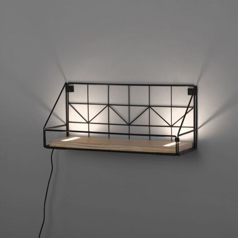 Paul Neuhaus Wandleuchte LED Regal L 45 cm braun schwarz Paul Neuhaus Wandleuchte LED Regal L 45 cm braun schwarz