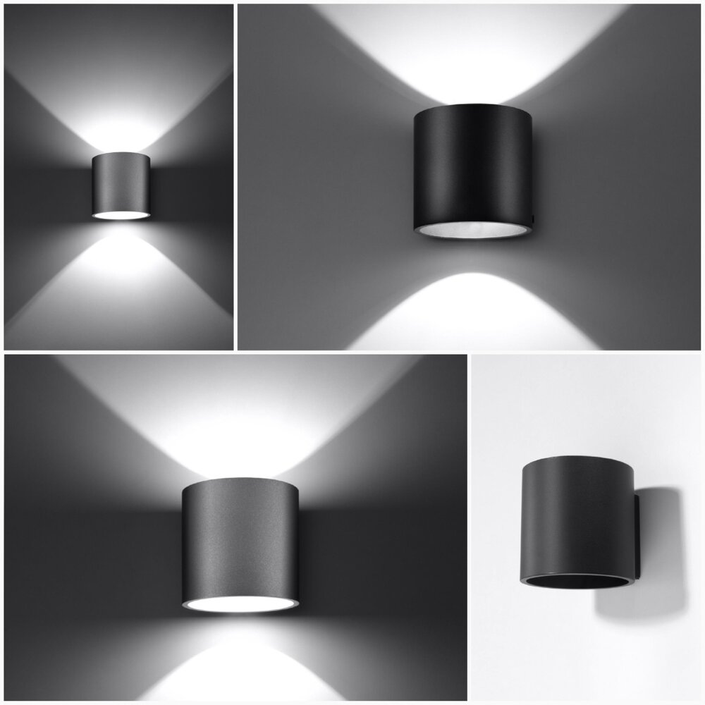 Sollux Wandleuchte Orbis schwarz Sollux Wandleuchte Orbis schwarz