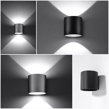 Sollux Wandleuchte Orbis schwarz Sollux Wandleuchte Orbis schwarz