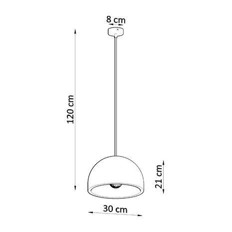 Sollux Hängeleuchte Pablito Ø 30 cm Beton grau Sollux Hängeleuchte Pablito Ø 30 cm Beton grau