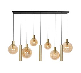 Steinhauer Hängeleuchte bollique L 140 cm B 25 cm 9 Lichter 3799 Messing Steinhauer Hängeleuchte bollique L 140 cm B 25 cm 9 Lichter 3799 Messing