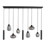 Steinhauer Hängeleuchte reflexion L 140 cm B 25 cm 9 Lichter 3796 schwarz Steinhauer Hängeleuchte reflexion L 140 cm B 25 cm 9 Lichter 3796 schwarz