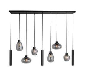 Steinhauer Hängeleuchte reflexion L 140 cm B 25 cm 9 Lichter 3796 schwarz Steinhauer Hängeleuchte reflexion L 140 cm B 25 cm 9 Lichter 3796 schwarz