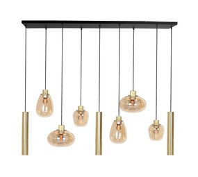 Steinhauer Hängeleuchte reflexion L 140 cm B 25 cm 9 Lichter 3797 Messing Steinhauer Hängeleuchte reflexion L 140 cm B 25 cm 9 Lichter 3797 Messing
