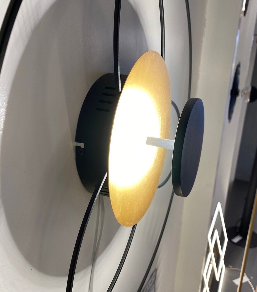 Highlight Deckenleuchte Fiore Ø 52 cm matt gold-schwarz Highlight Deckenleuchte Fiore Ø 52 cm matt gold-schwarz