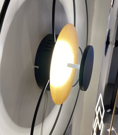 Highlight Deckenleuchte Fiore Ø 52 cm matt gold-schwarz Highlight Deckenleuchte Fiore Ø 52 cm matt gold-schwarz