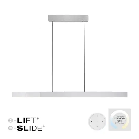 Neuhaus PURE Hängeleuchte e-Lift + e-Slide L 120-200 cm Chrom matt Neuhaus PURE Hängeleuchte e-Lift + e-Slide L 120-200 cm Chrom matt