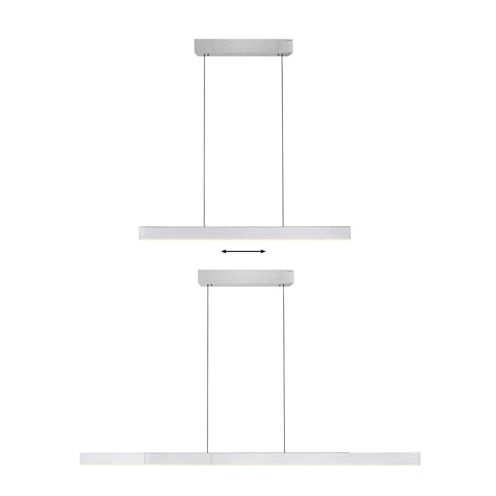Neuhaus PURE Hängeleuchte e-Lift + e-Slide L 120-200 cm Chrom matt Neuhaus PURE Hängeleuchte e-Lift + e-Slide L 120-200 cm Chrom matt
