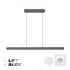 Hängeleuchte e-Lift + e-Slide L 120-200 cm dunkelgrau Hängeleuchte e-Lift + e-Slide L 120-200 cm dunkelgrau