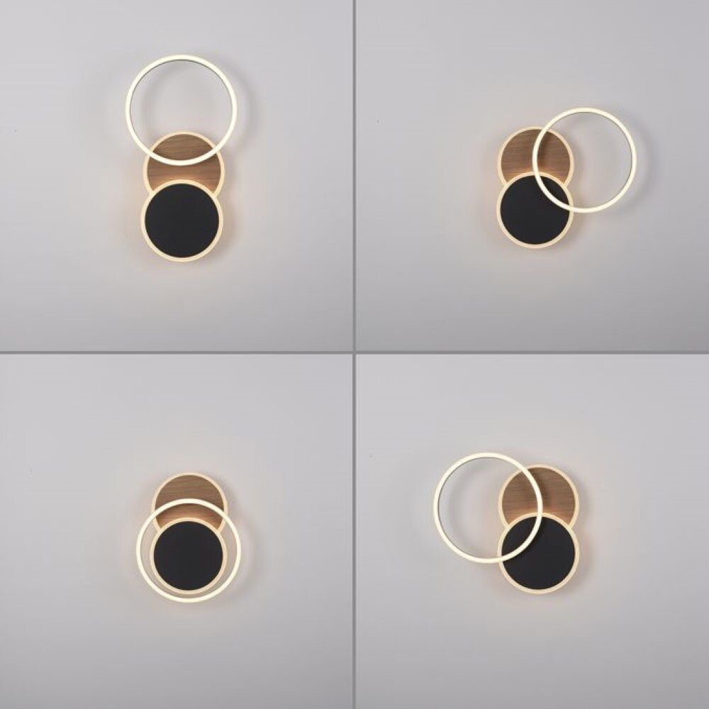 Paul Neuhaus Deckenleuchte Baikal 3-Licht Holz schwarz Paul Neuhaus Deckenleuchte Baikal 3-Licht Holz schwarz