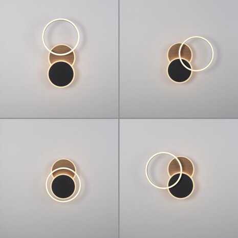 Paul Neuhaus Deckenleuchte Baikal 3-Licht Holz schwarz Paul Neuhaus Deckenleuchte Baikal 3-Licht Holz schwarz