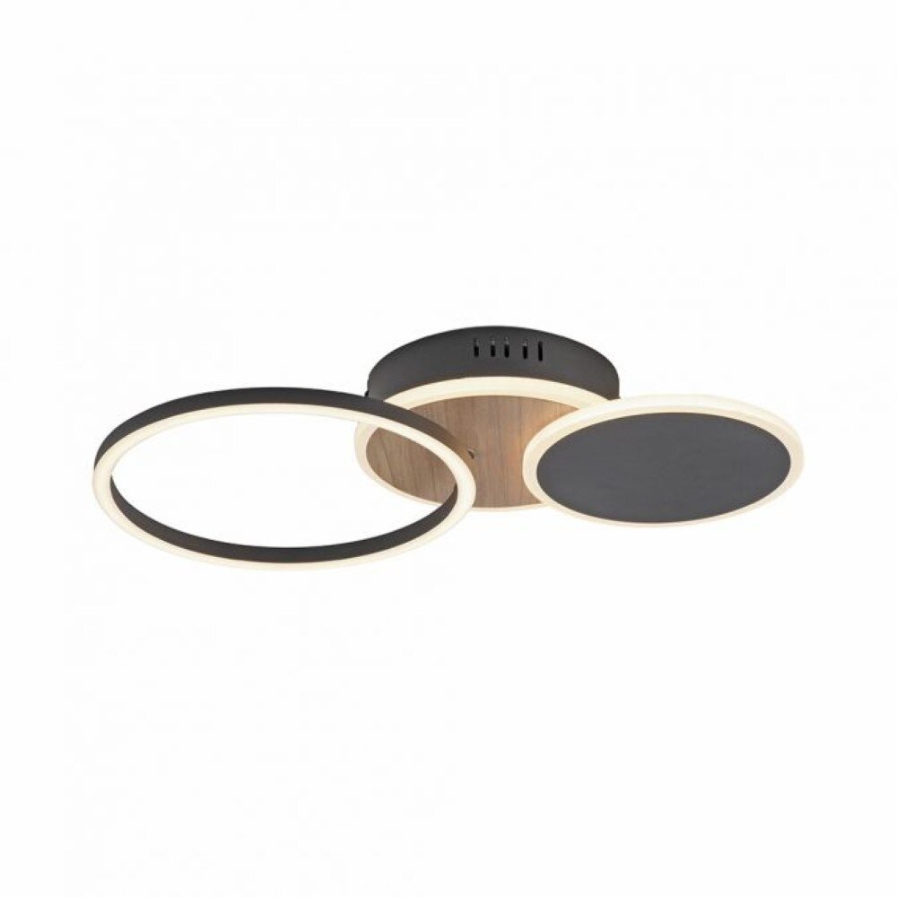 Paul Neuhaus Deckenleuchte Baikal 3-Licht Holz schwarz Paul Neuhaus Deckenleuchte Baikal 3-Licht Holz schwarz