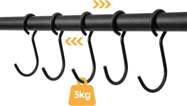 Ylumen Dekorative Leiter Tess H 177 cm schwarz